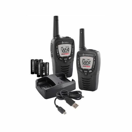 2 COBRA ACXT390 MicroTalk 23 Mile FRS/GMRS 22 Channel Walkie Talkie 2Way Radios