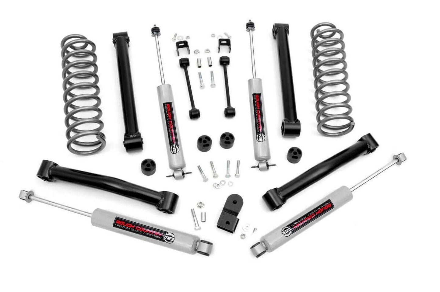 Rough Country 3.5" Lift Kit (fits) 1993-1998 Jeep Grand Cherokee ZJ 4WD | V8 | N3 Shocks | Suspension System | 632.20