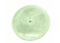 Cortina 13-099-41 3-3/8" Dia. Reflector - Center Hole Mount - Clear (60 Pack)