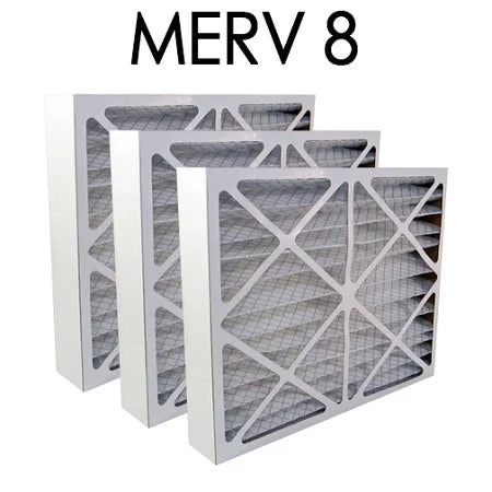 12x24x4 MERV 8 Pleated Air Filter 3PK | 11.375x23.375x3.625 - Actual Size