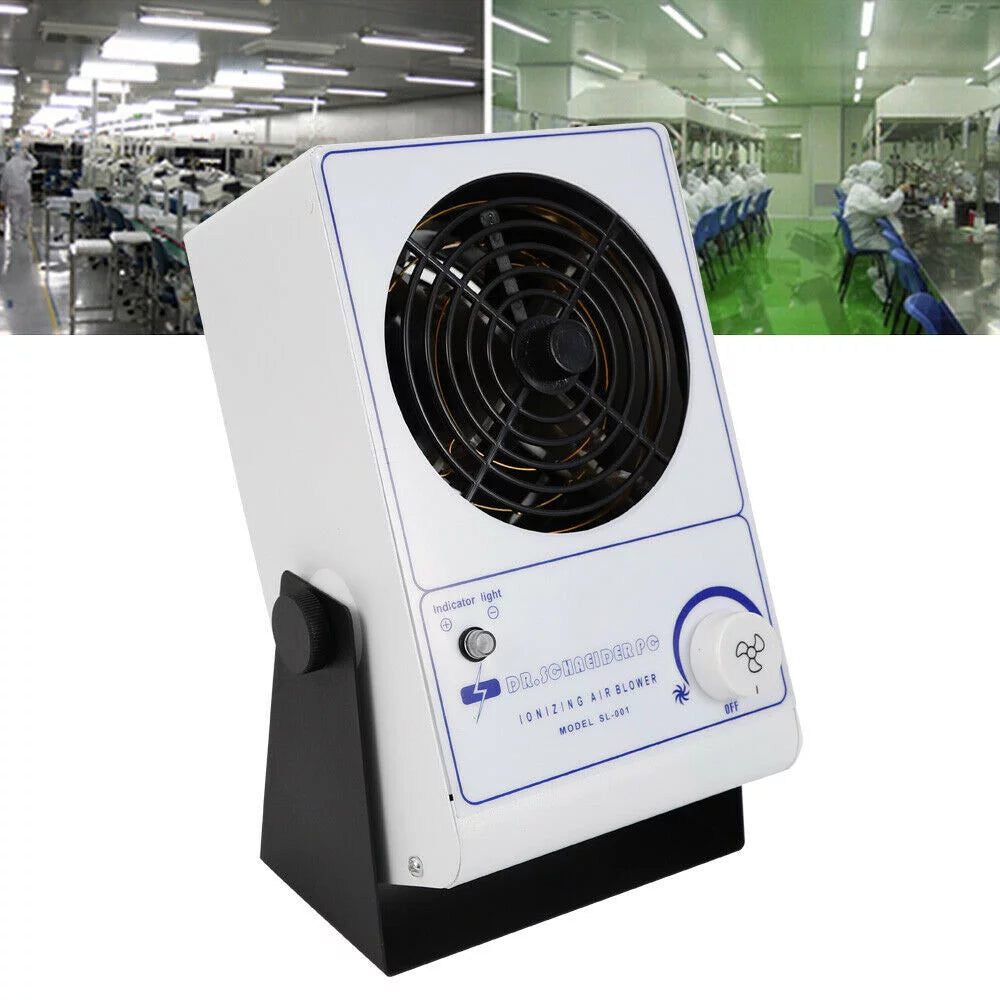 TFCFL 110V Ionizing Air Blower Ion Fan Discharge Static Eliminator Anti-Static Ionizer