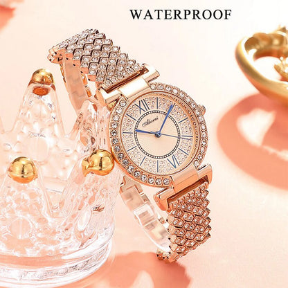 2022 Luxury Brand Watches For Women Fashion Diamond Quartz Ladies Watch Waterproof Skmei Dropshipping Gifts Moda Mujer Zegarek - Quartz Wristwatches