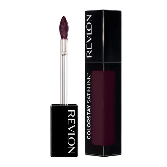 2 Pack Liquid Lipstick by Revlon, Face Makeup, ColorStay Satin Ink, Longwear Rich Lip Colors, Formulated with Black Currant Seed Oil, 022 Black Cherry, 0.17 Fl Oz