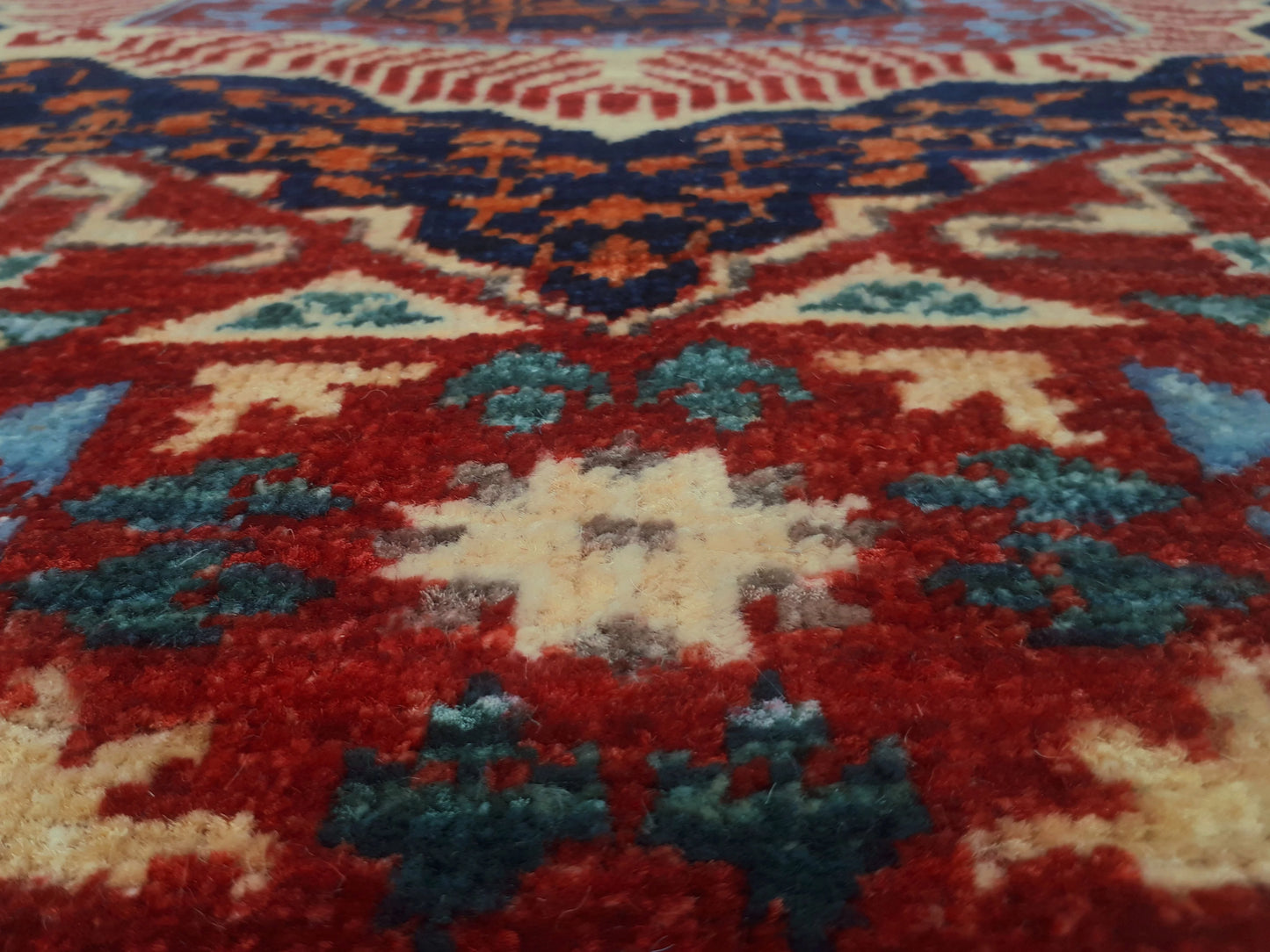 Aria Anny Red/Blue Runner, 2'9" x 12'0"