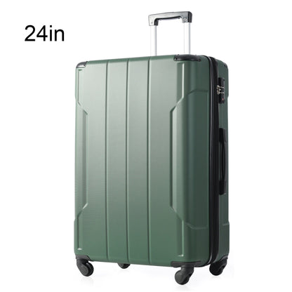 Carry On Luggage ABS Hardshell Suitcase with TSA Lock Expandable 24''