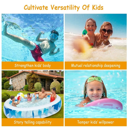 906020In Inflatable Swimming Pool Blow Up Family Pool For Kids Foldable Swim Ball Pool Center