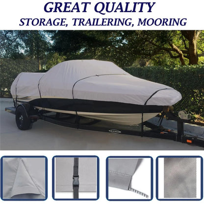 BOAT COVER Compatible for LOWE FISHING MACHINE FM 1710 PRO SC 2015 STORAGE, TRAVEL, LIFT