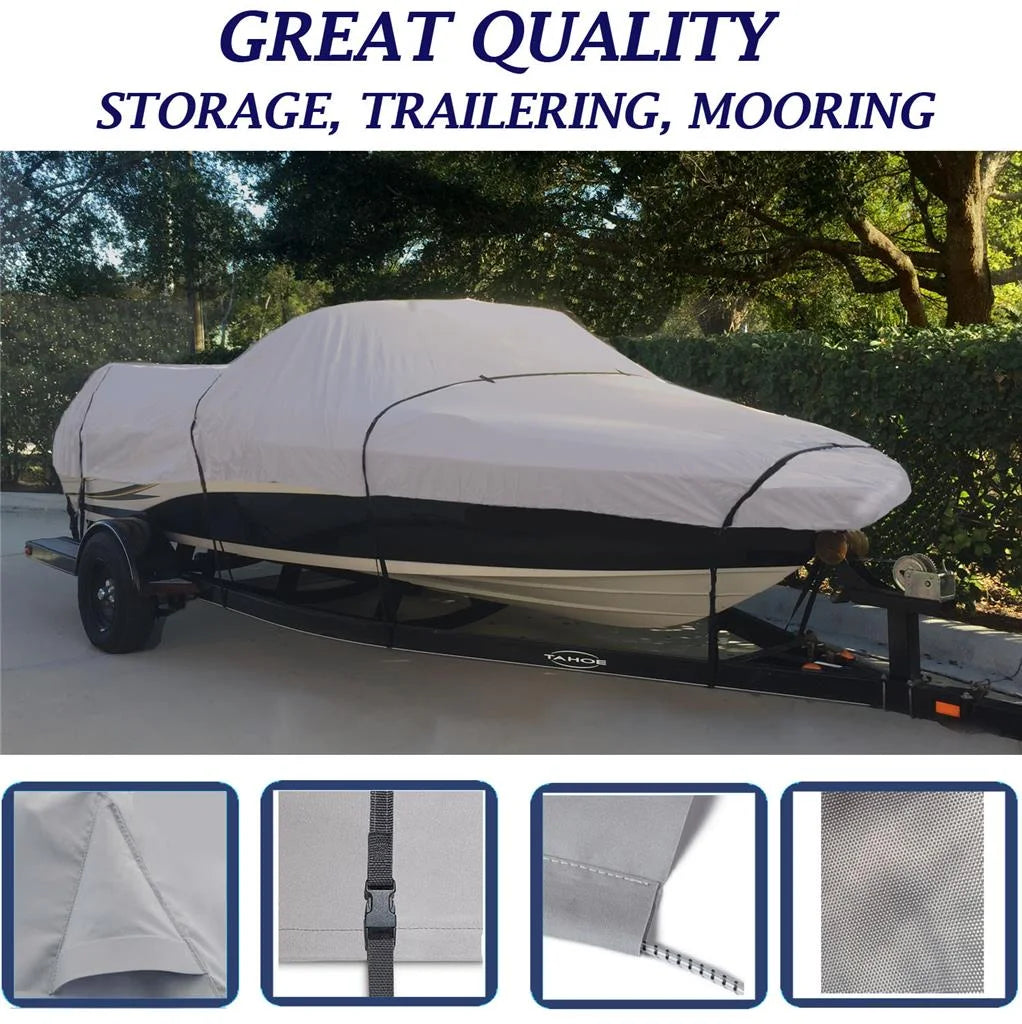 BOAT COVER Compatible for SMOKER CRAFT VOYAGER 14 1998-2014 STORAGE, TRAVEL, LIFT