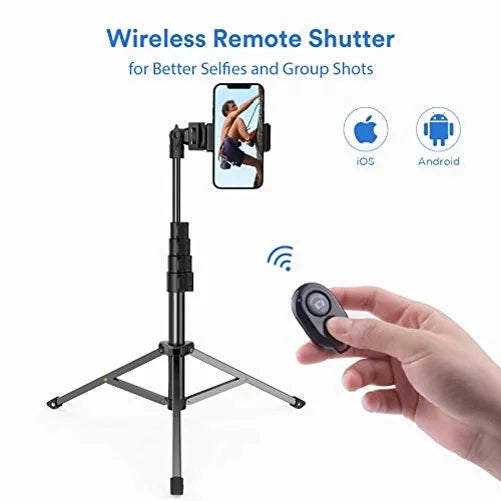 67" Extendable Tripod Stand Wireless Remote Shutter Selfie Stick K4P for Samsung Galaxy J7 V (2017) Perx S6 Edge+ S7 Edge S8 active S10e S10 On5 J3 Emerge 5G Note 9 8 20 10 Plus S21 FE 5G J5