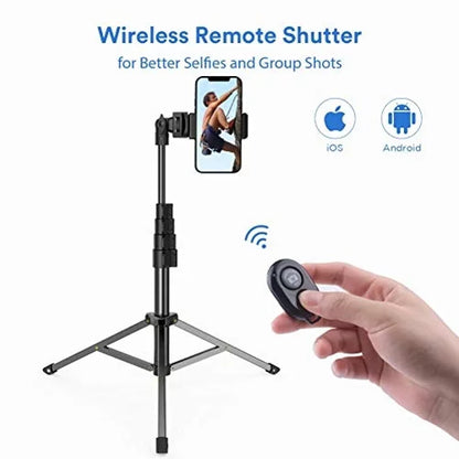 67" Extendable Tripod Stand Wireless Remote Shutter Selfie Stick K4P for Samsung Galaxy J7 V (2017) Perx S6 Edge+ S7 Edge S8 active S10e S10 On5 J3 Emerge 5G Note 9 8 20 10 Plus S21 FE 5G J5