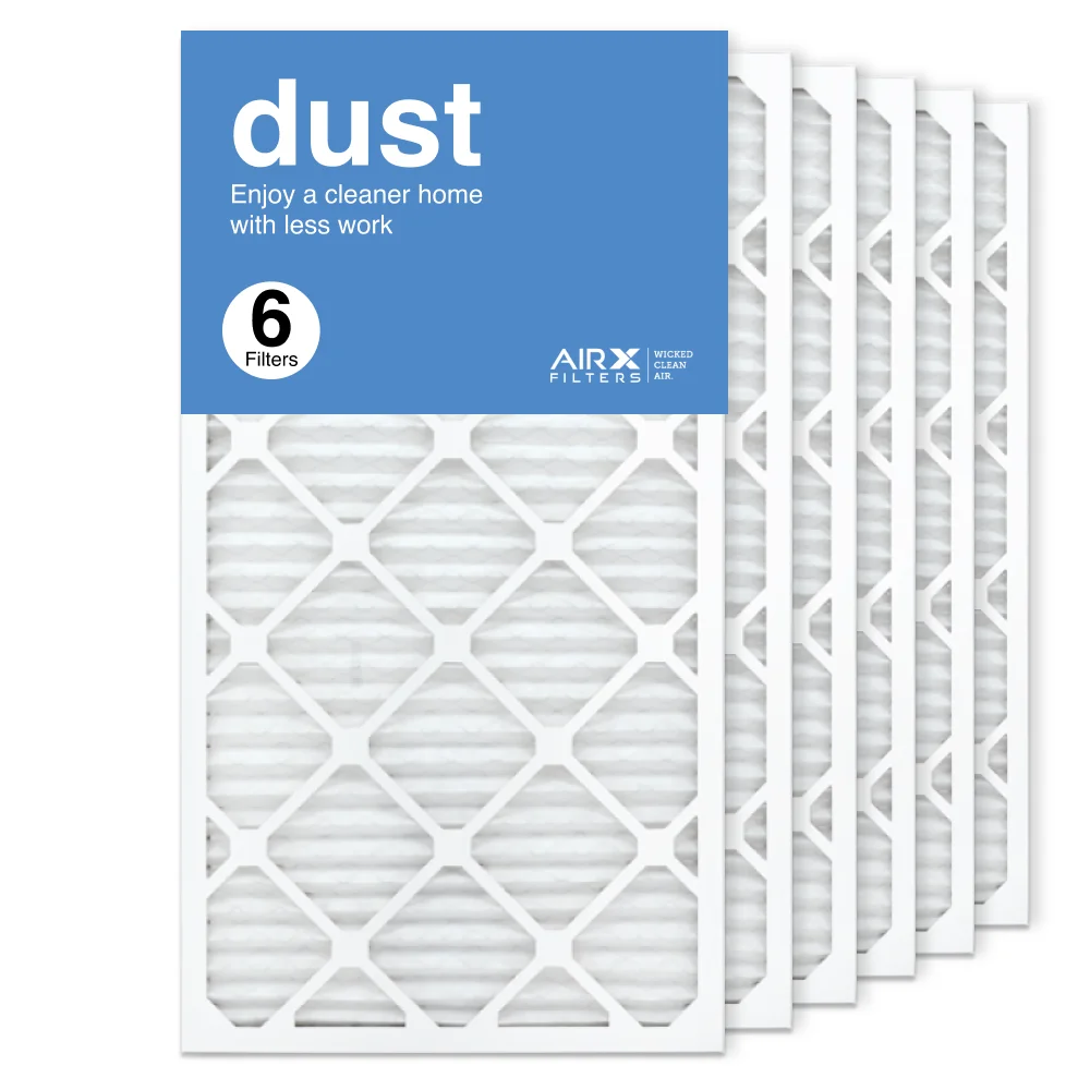 AIRx Filters Dust 16x30x1 Air Filter Replacement MERV 8 AC Furnace Pleated Filter, 6-Pack