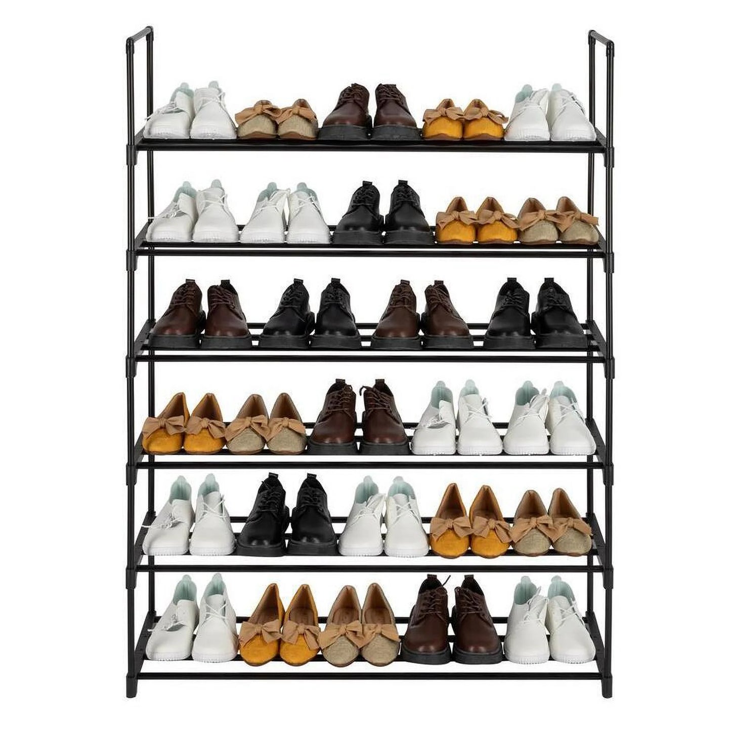 Shoe Rack Shoe Tower Shelf Storage Organizer Closet Metal Bench 6 Tier 30 Pairs