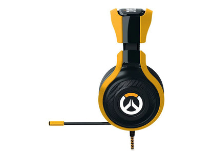 Razer Overwatch ManO'War Tournament Edition: In-Line Audio Control - Unidirectional Retractable Mic - Rotating Ear Cups - Gaming Headset Works with PC, PS4, Xbox One, Switch, & Mobile Devices