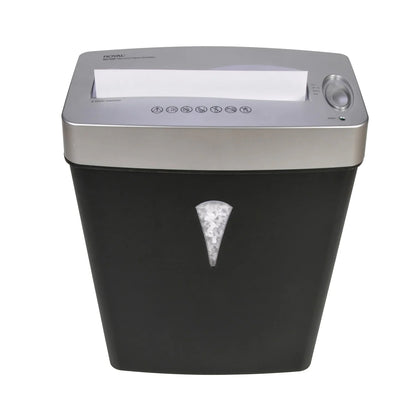 Royal MC500 Paper Shredder - Micro Cut - 5 Per Pass - for shredding Paper, Credit Card - 0.157" x 0.394" Shred Size - 4 gal Wastebin Capacity - Black, Silver