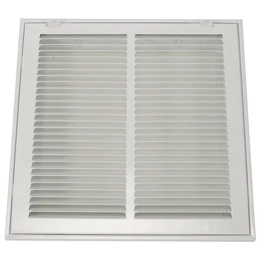 1PACK ZoroSelect 4MJT2 Filtered Return Air Grille , 14 X 14 , White , Steel