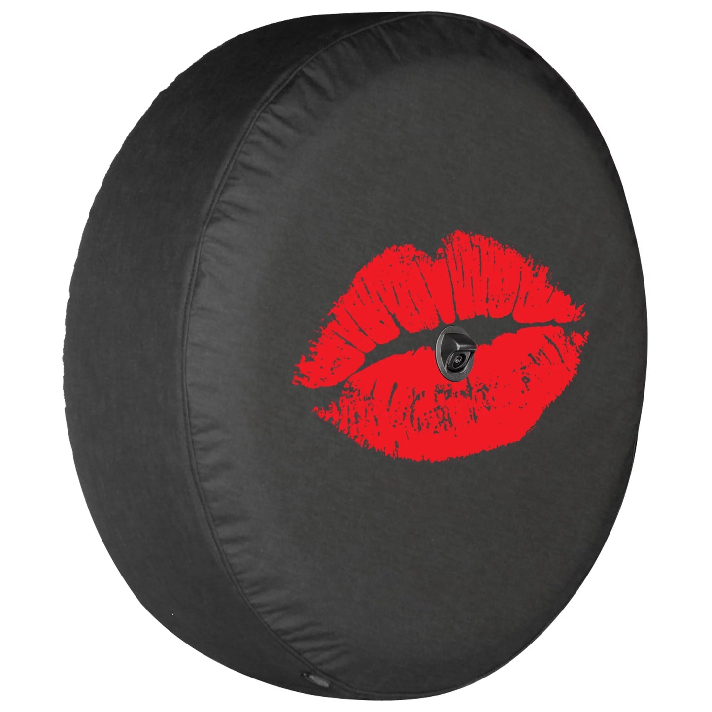 Boomerang - 33" Soft JL Tire Cover for Jeep JL Wrangler (w/ back-up camera) (2018-2020) - Rubicon - Hot Lips - Red