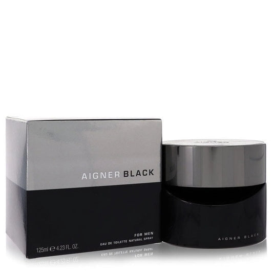 Aigner Black by Etienne Aigner Eau De Toilette Spray 4.2 oz for Men Pack of 4