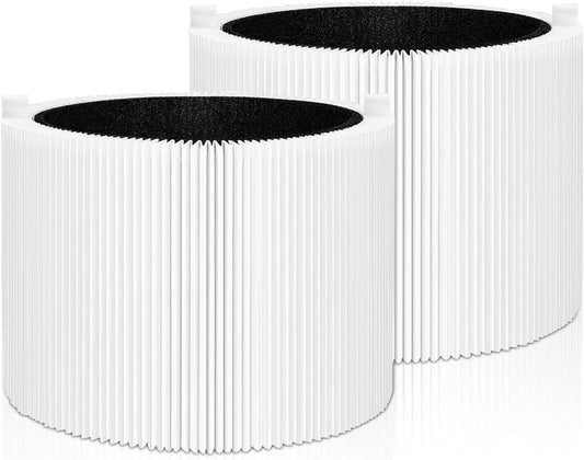 Slirceods 311 MAX Replacement True HEPA Filter Compatible with BLUEAIR Blue Pure 311i Max Air Purifier For F3MAX Filter, H13 3-Stage Filtration High-efficiency Activated carbon,(2-Pack)