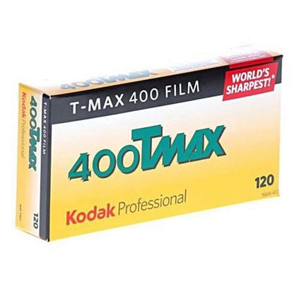 T-Max 400, 400TMY, Black & White Negative Film ISO 400, 120 Size, Pack of 5