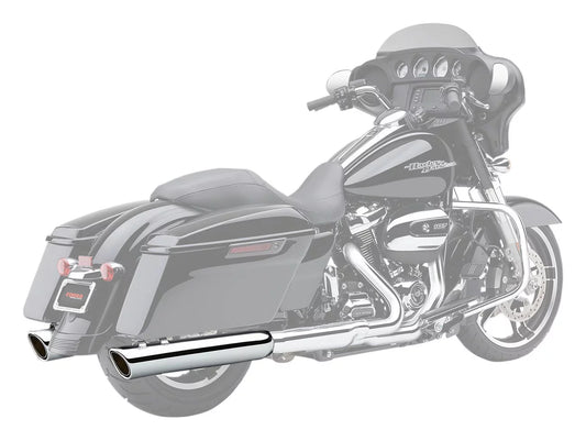 Cobra 909-Twins Chrome Slip-On Mufflers (6108)