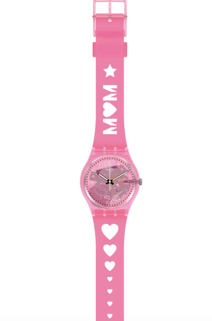 Swatch 2021 Mother Day Mom Love From A to Z Pink Limited Watch New with Box