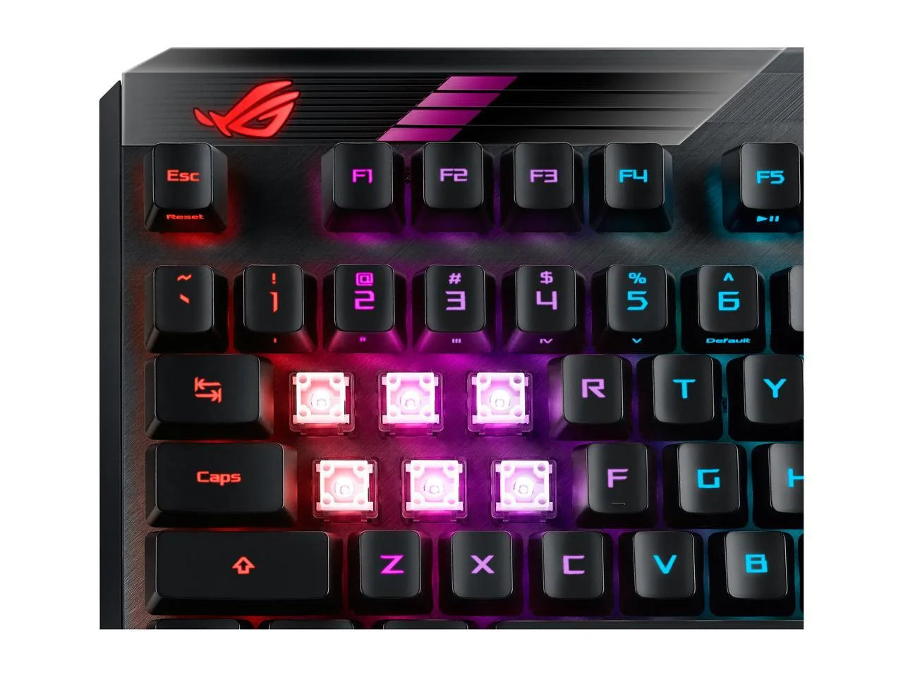 ASUS MA02 ROG Claymore II Wireless Modular Gaming Mechanical Keyboard with ROG RX Blue Switches, detachable numpad & wrist rest