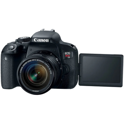 Canon EOS Rebel T7i/800D DSLR Camera with 18-55mm Lens Memory & Flash Kit