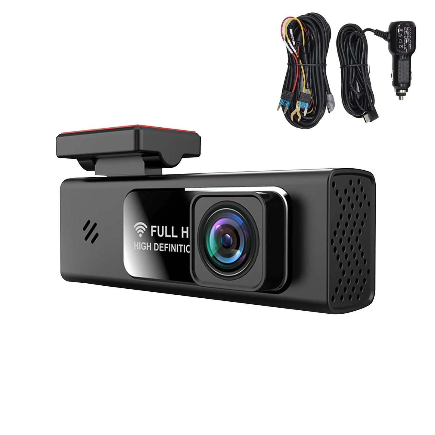 Smart Dash Cam Clearance, 1080P Full HD Front and Rear Cars Dash Cam for Car, Built-in G-Sensor, WDR, Powerful Night Vision, 24 Hours Parking Monitor, Loop Recording, Built-in Wi-Fi & App Control