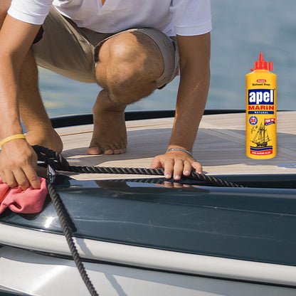 Waterproof Polyurethane Glue 16 oz. Bottle Marine Glue For Boats and RVs Natural PU Adhesive for Above and Below the Waterline (1 Pack)