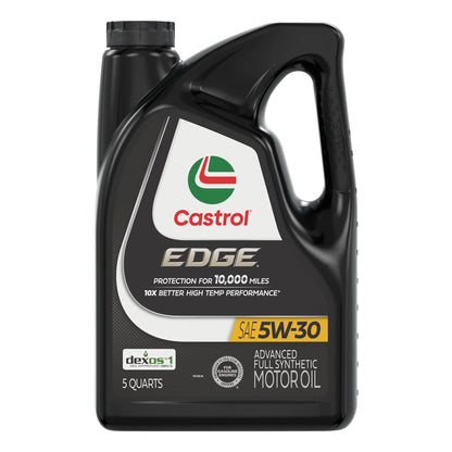 Castrol EDGE 5W-30 Advanced Full Synthetic Motor Oil, 5 Quarts