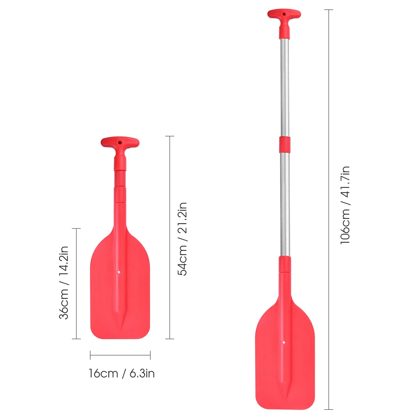 Tomfoto Telescopic Paddle Portable Collapsible Adjustable Boat Paddle