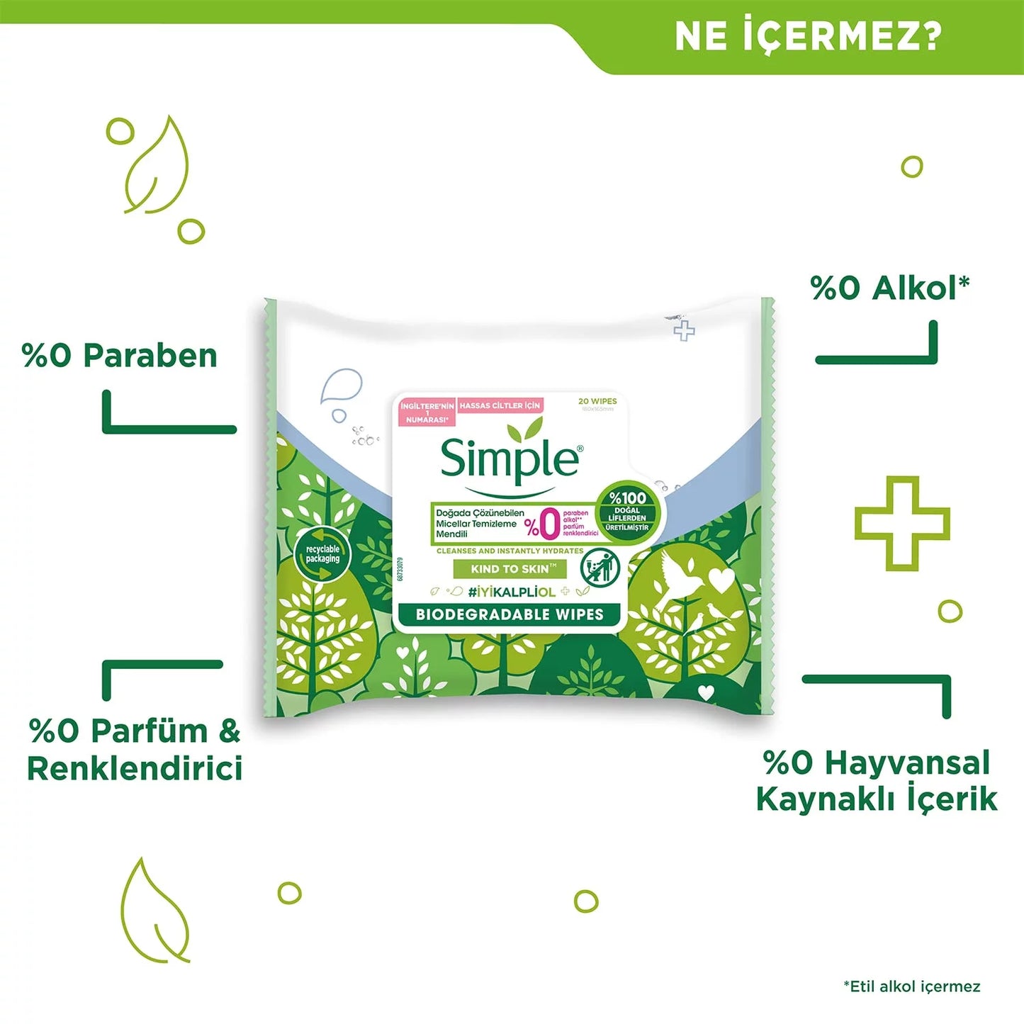 Simple Kind To Skin Micellar Cleansing Wipes 25S Pack Of 3 (75 Wipes)