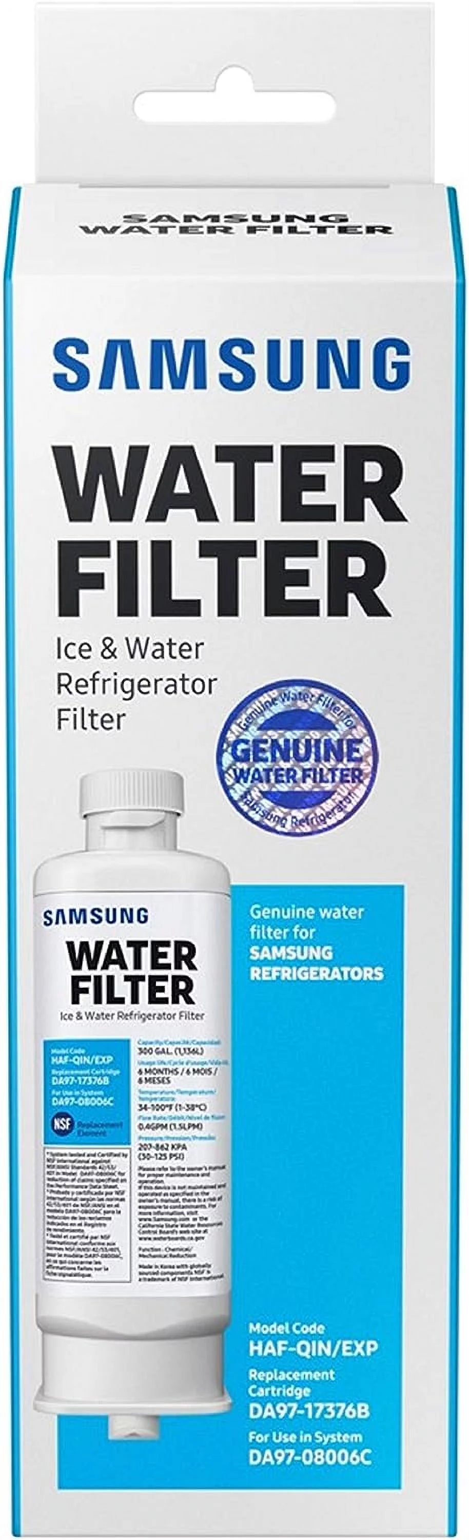 4 Pack DA97-17376B Refrigerator Water Filter Compatible with HAF-QIN/EXP, HAF-QIN, DA97-08006C, RF28R7351SG, RF23M8070SR,WS645A