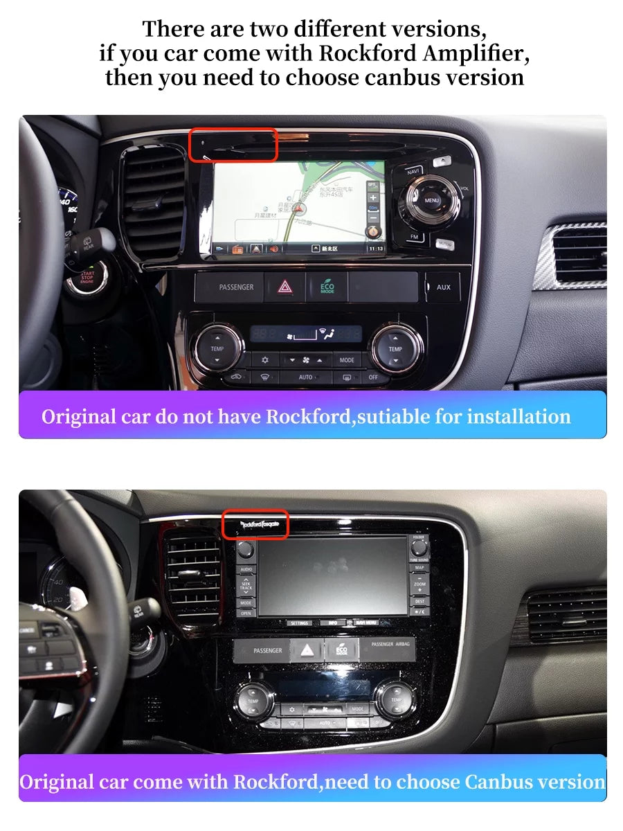 Carplay Android Auto Car Radio GPS For Mitsubishi Outlander 3 GF0W GG0W 2012 - 2018 Android Multimedia Navigation Player