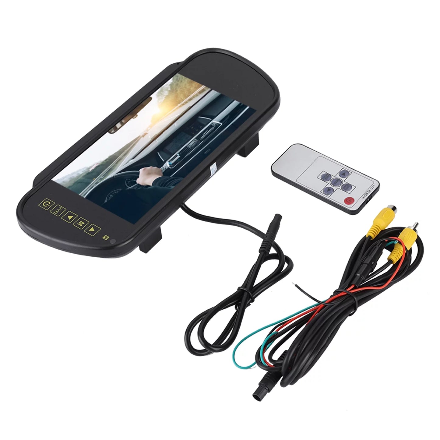 Auto Dimming Monitor Rear View Camera - 7inch Car Rearview Mirror LCD Auto Dimming Monitor Rear View Camera With Bracket