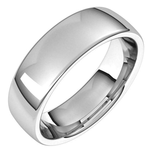 14K X1 White 6 mm European Band Size 11 E11:1054:P