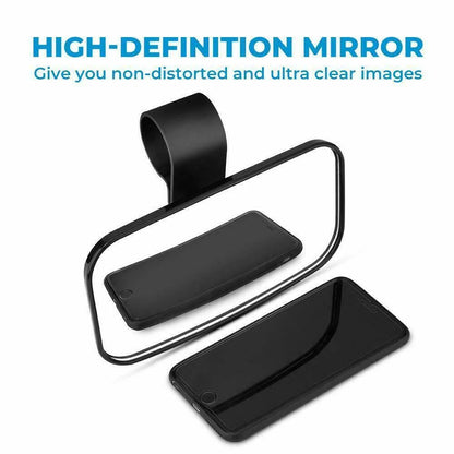 UTV Rear View Mirrors Set 1.75"-2" Bar Clamp Center Mirrors Compatible with Polaris RZR 900 1000 Can-Am X3