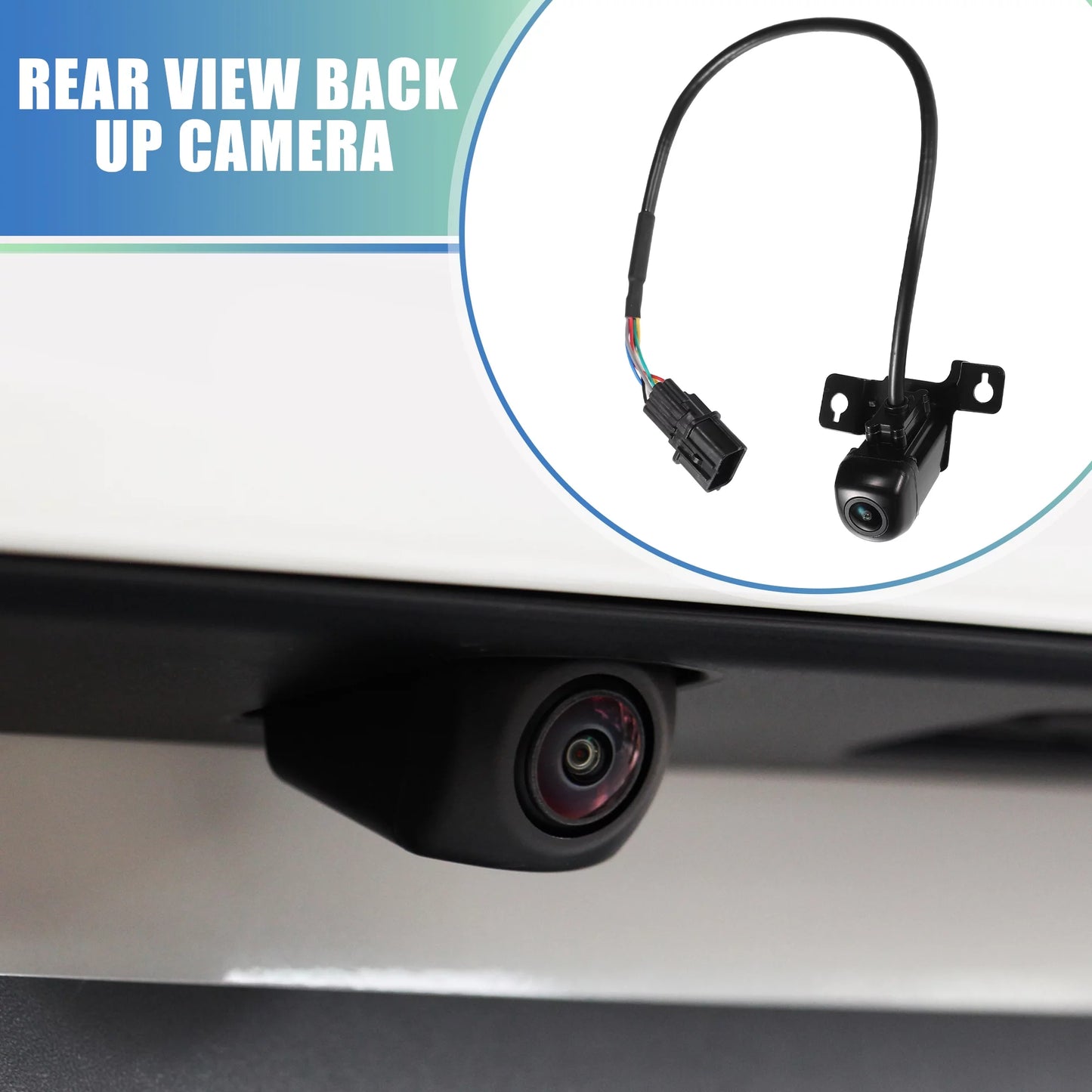 Unique Bargains Rear View Camera Back Up Camera Rear Park Assist Reverse Camera for Hyundai Santa Fe Sport 2017-2018