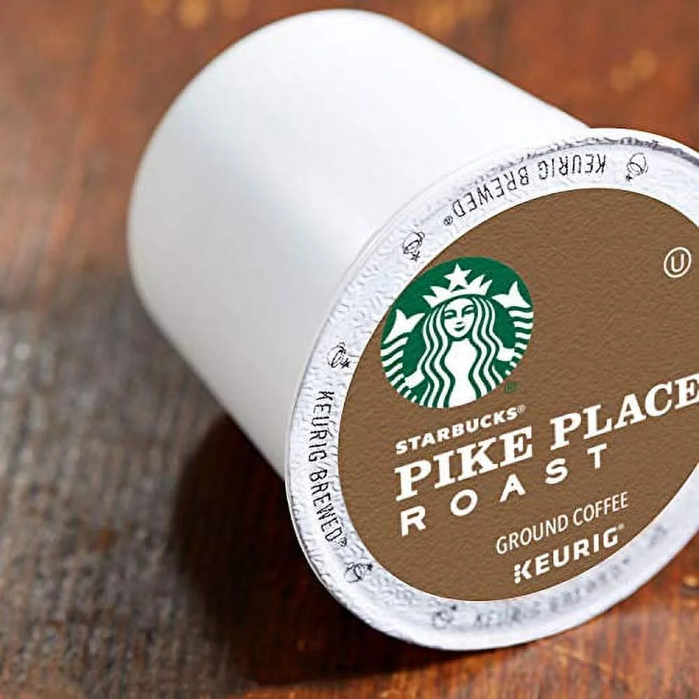 Starbucks Pike Place Roast Coffee K-Cup Portion Packs for Keurig Brewers, 72 Count (3 boxes of 24 K-Cups)