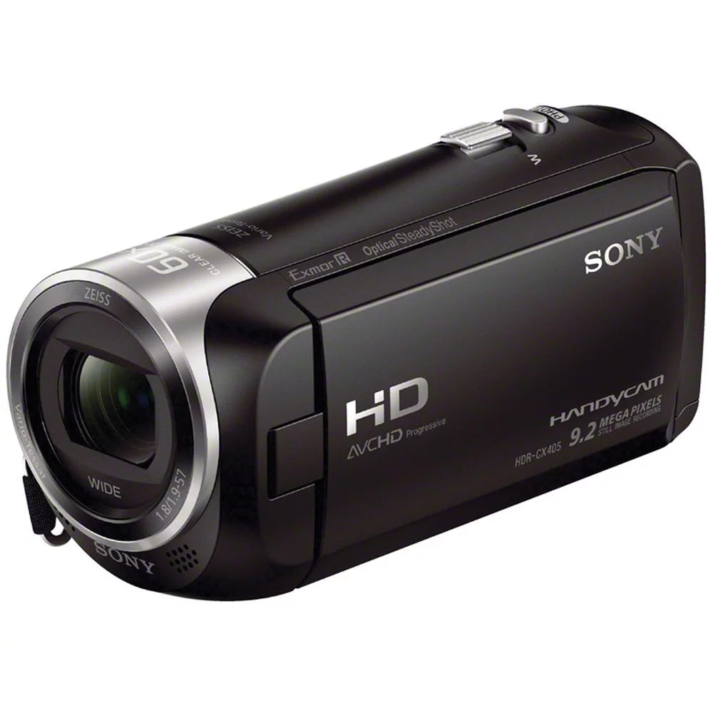 Sony HDR-CX405 HD Handycam + Extra Battery +Tripod + 1 Yr Warranty -64GB Kit