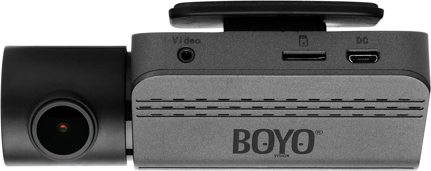 BOYO VTR219GW -Full HD 2 Channel Dash Camera Recorder