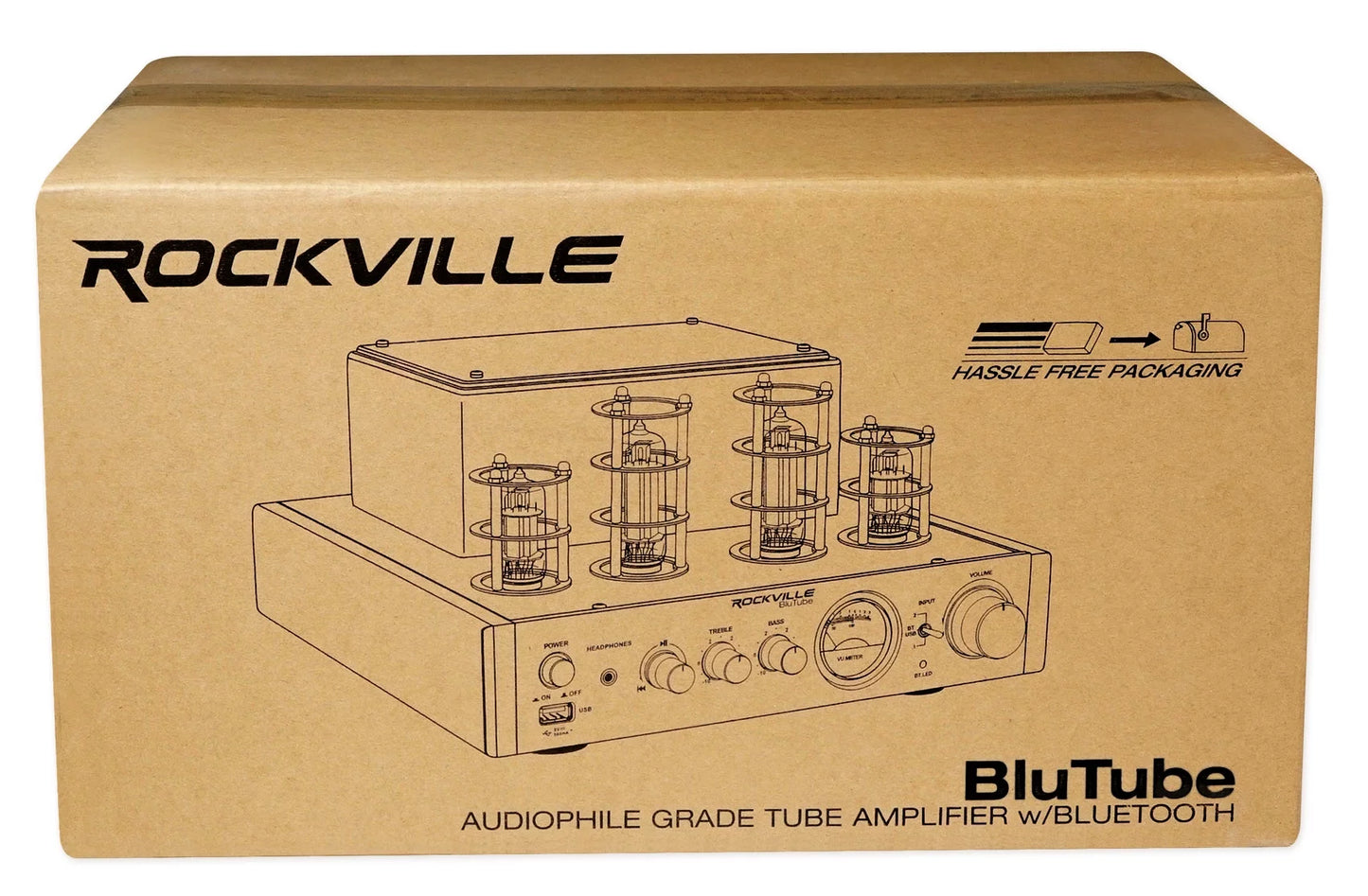 Rockville BluTube Tube Amplifier/Home Theater Receiver+(4) 8" Ceiling Speakers